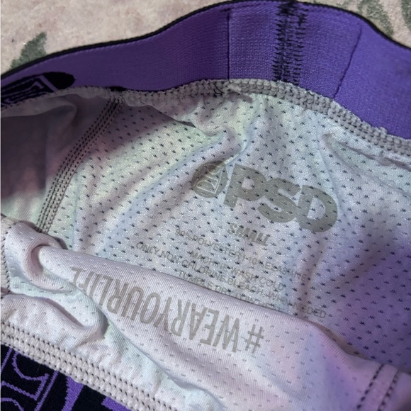 PSD Purple and Black Boxer Briefs - Picture 2 of 4